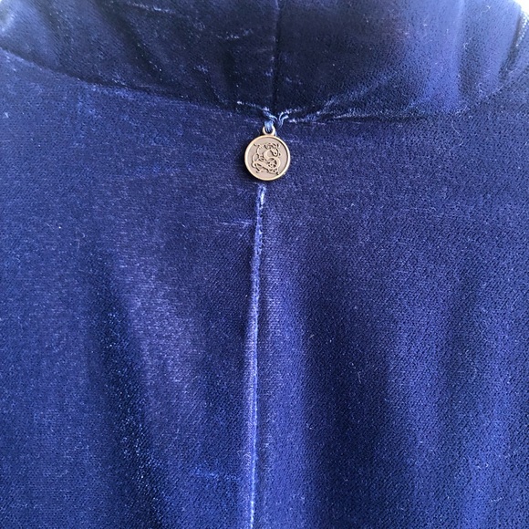Soft Surrounding Velour Size Small Cover Up Royal Blue - Picture 8 of 9